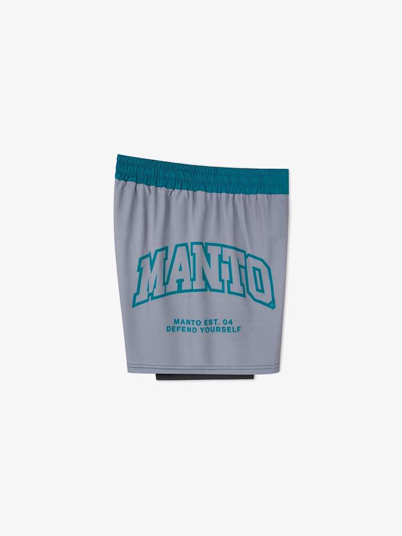 MANTO hybrid fightshorts Varsity -Multicolour